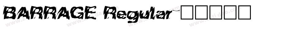 BARRAGE Regular字体转换